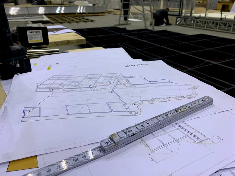 Budowa scenografii dla jednego z naszych klientów - Lubin / Polska 2023 (1)